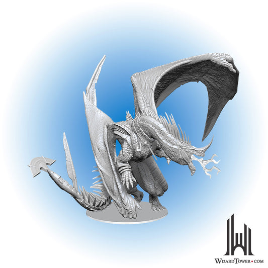 Unpainted Miniature - Dungeons & Dragons - Ancient Blue Dragon