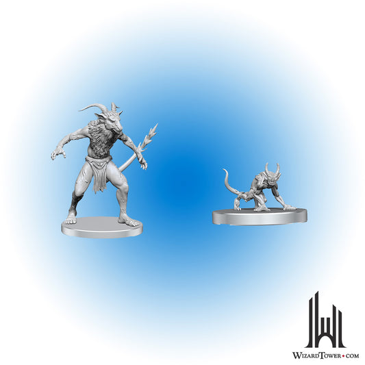 Unpainted Miniature - Dungeons & Dragons - Bulezau & Quasit