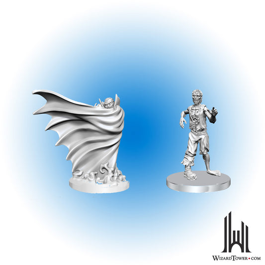 Unpainted Miniature - Dungeons & Dragons - Classic Vampire and Classic Zombie