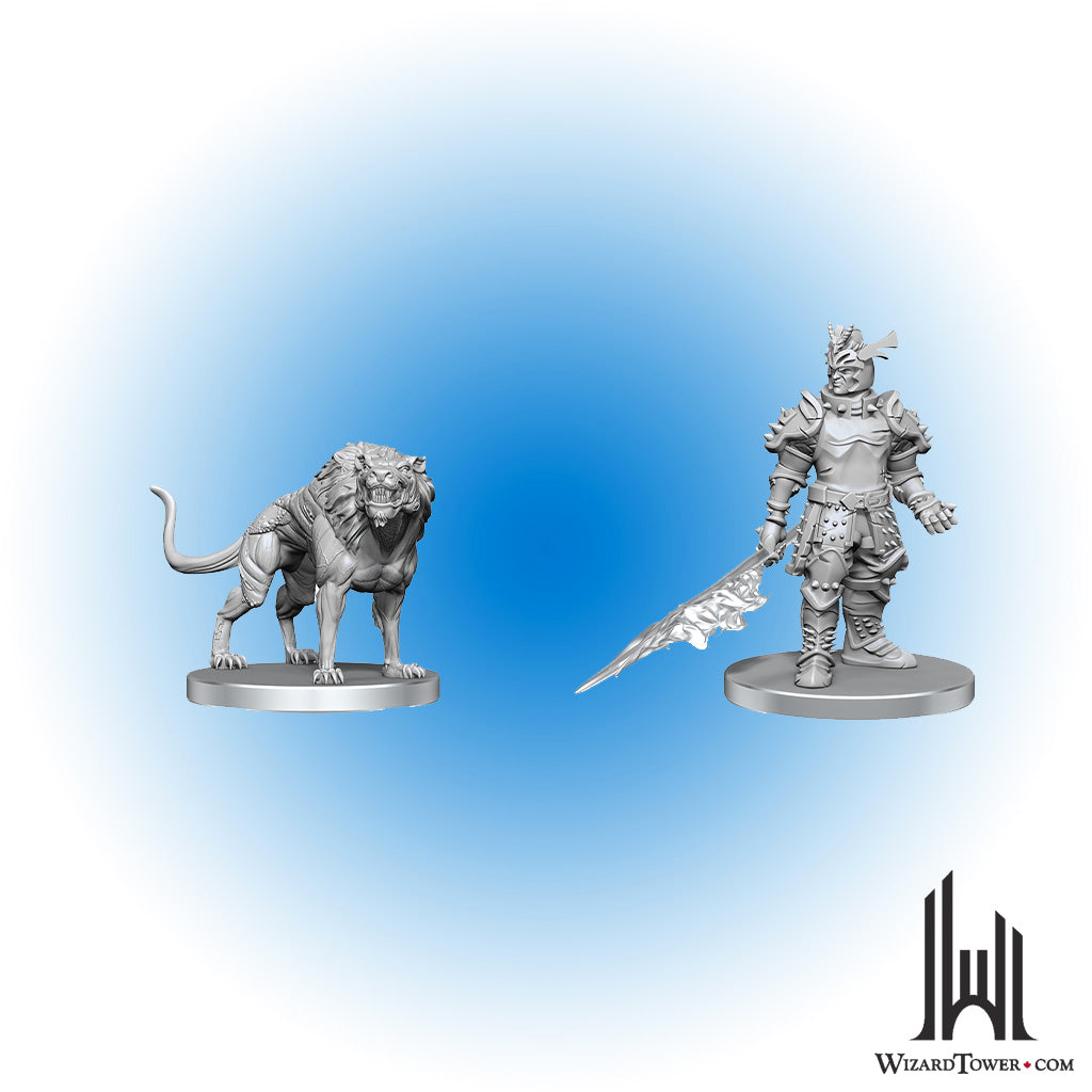 Unpainted Miniature - Dungeons & Dragons - Hell Hound & Narzugon