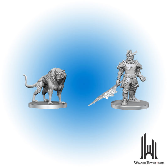 Unpainted Miniature - Dungeons & Dragons - Hell Hound & Narzugon