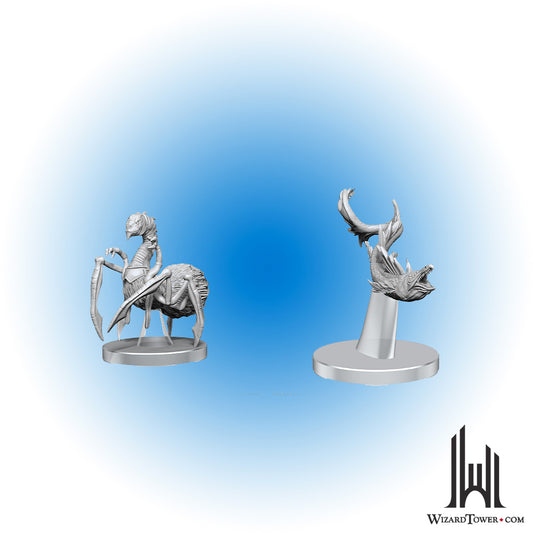 Unpainted Miniature - Dungeons & Dragons - Neogi & Space Eel
