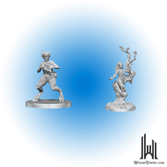 Unpainted Miniature - Dungeons & Dragons - Satyr & Dryad