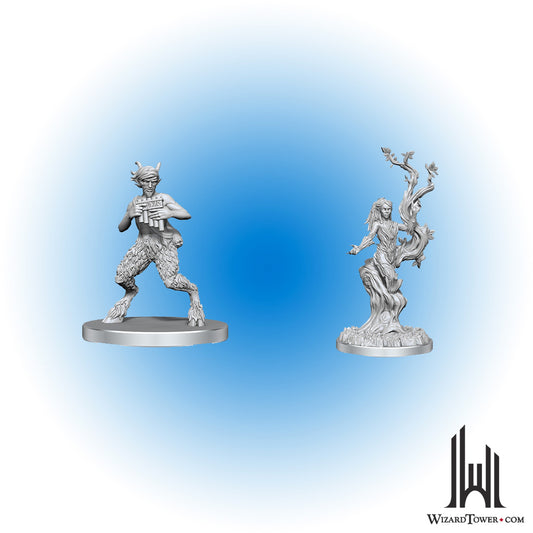 Unpainted Miniature - Dungeons & Dragons - Satyr & Dryad