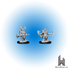 Unpainted Miniature - Dungeons & Dragons Frameworks - Dwarf Barbarian