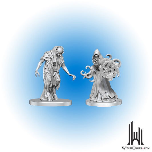 Unpainted Miniature - Pathfinder - Aghash and Venedaemon