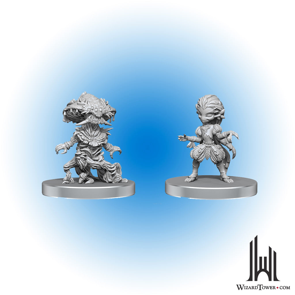 Unpainted Miniature - Pathfinder - Fungus Leshy and Seaweed Leshy