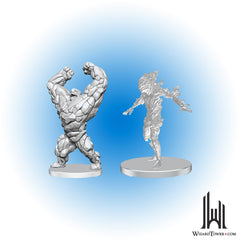 Unpainted Miniature - Pathfinder - Living Landslide and Living Wildfire