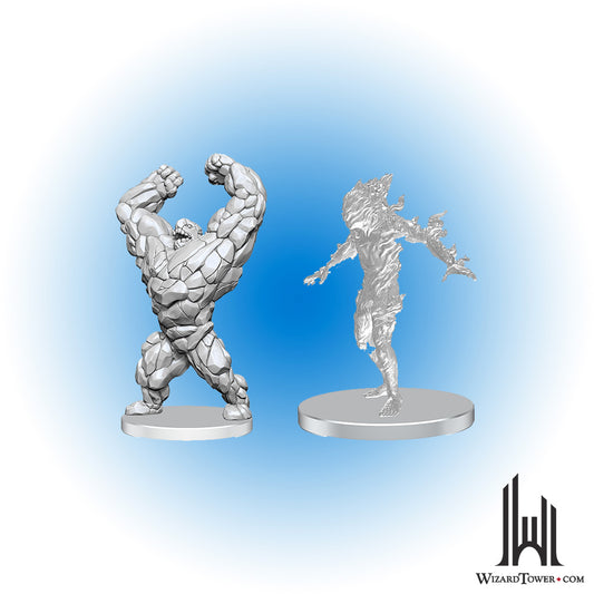 Unpainted Miniature - Pathfinder - Living Landslide and Living Wildfire
