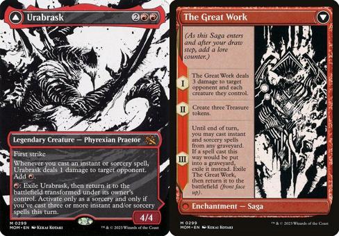 Urabrask // The Great Work (0299) (Borderless) (Showcase) - Foil