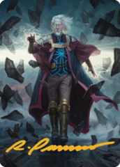 Urza, Planeswalker (42/81) Art Card (ABRO) - Gold-Stamped Signature