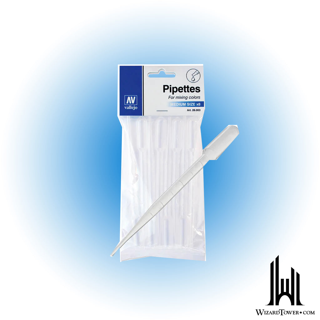 Vallejo Pipettes Medium - 3ml - 8 Qty