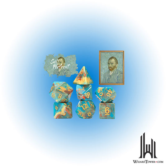 Dice Set - Van Gogh Self Portrait 7ct
