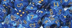 Dice Set - Vortex Blue / Gold 7ct