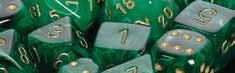 Dice Set - Vortex Green / Gold 7ct