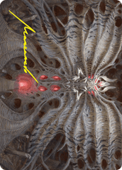 Valgavoth, Terror Eater (10/54) Art Card (ADSK) - Gold-Stamped Signature