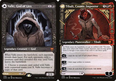 Valki, God of Lies // Tibalt, Cosmic Impostor (308) (Showcase) - Foil