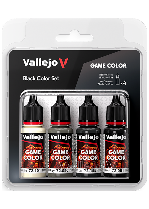 Vallejo Game Color Black Color Set