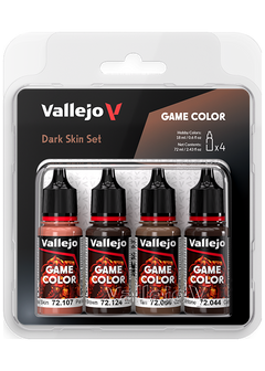 Vallejo Game Color Dark Skin Color Set