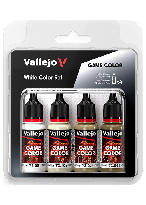 Vallejo Game Color White Color Set
