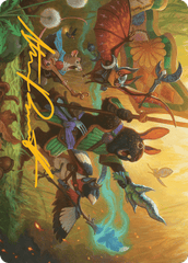 Valley Questcaller (04/54) Art Card (ABLB) - Gold-Stamped Signature
