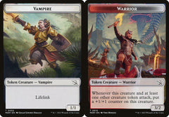 Vampire (0003) // Warrior (0015) Double-Sided Token - Foil