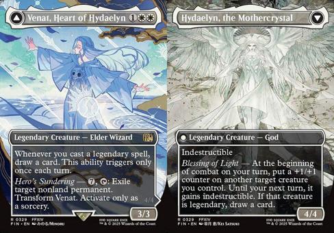 Venat, Heart of Hydaelyn // Hydaelyn, the Mothercrystal (0329) (Borderless) - Foil