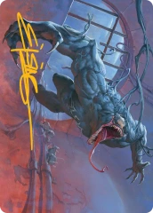 Venom, Evil Unleashed (12/54) Art Card (ASMP) - Gold-Stamped Signature