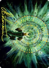 Verdant Mastery (19/81) Art Card (ASTX) - Gold-Stamped Signature