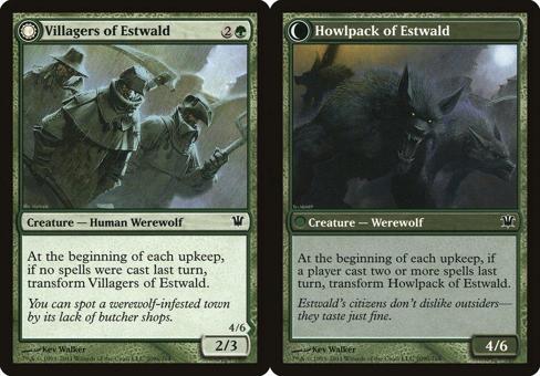 Villagers of Estwald // Howlpack of Estwald - Foil