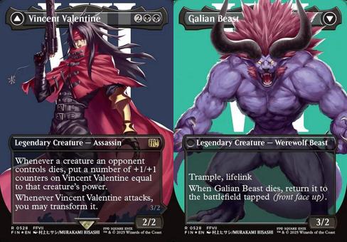 Vincent Valentine // Galian Beast (0528) (Borderless) - Surge Foil