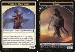 Vizier of Many Faces (015) // Zombie (020) Double-Sided Token