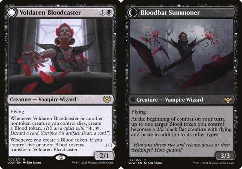 Voldaren Bloodcaster // Bloodbat Summoner - Foil
