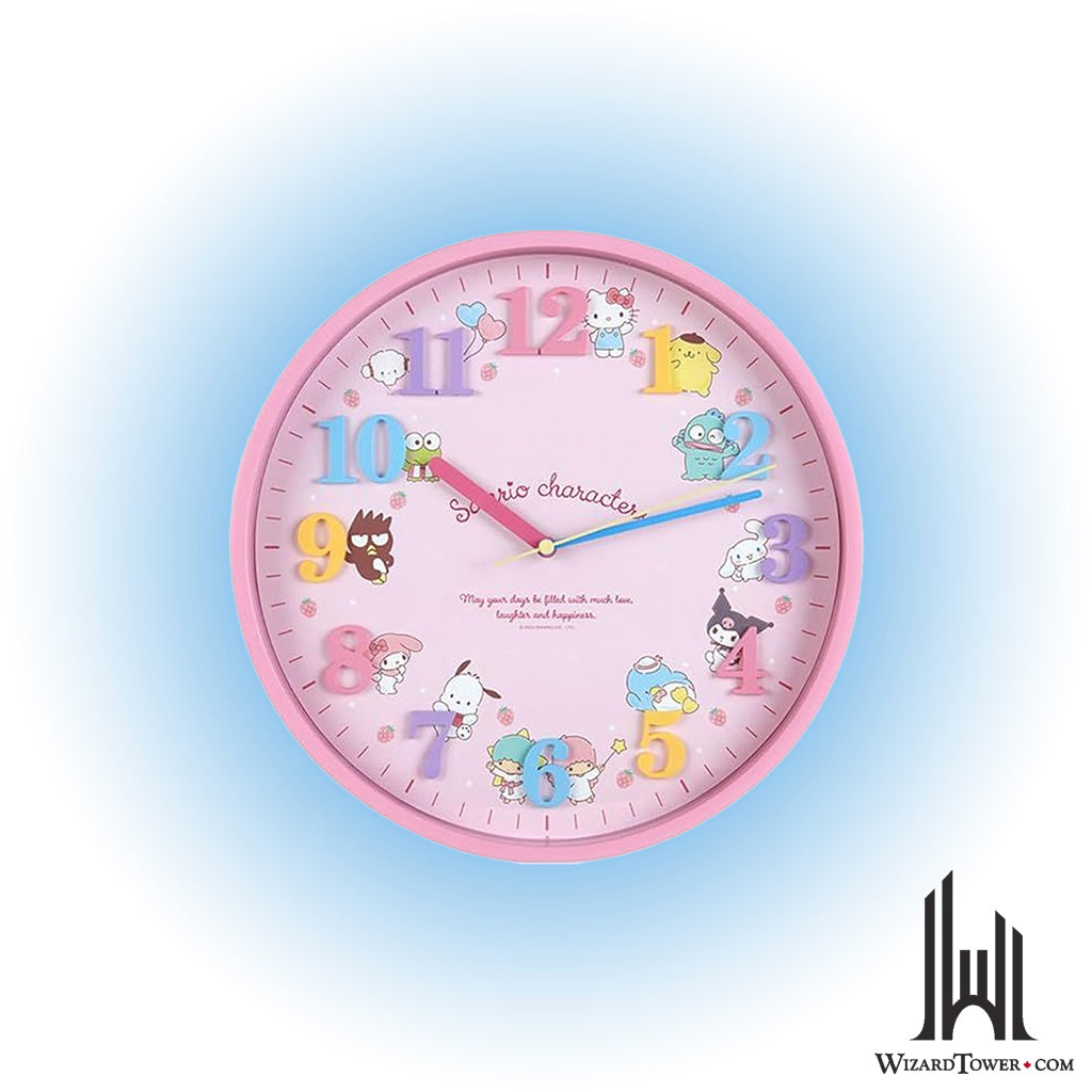Wall Clock - Strawberry Mixed Characters