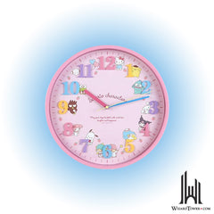 Wall Clock - Strawberry Mixed Characters
