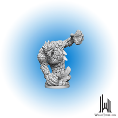 Unpainted Miniature - Pathfinder - Medium Earth Elemental