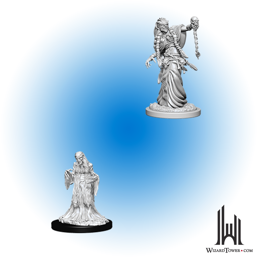 Unpainted Miniature - Dungeons & Dragons - Green Hag and Night Hag