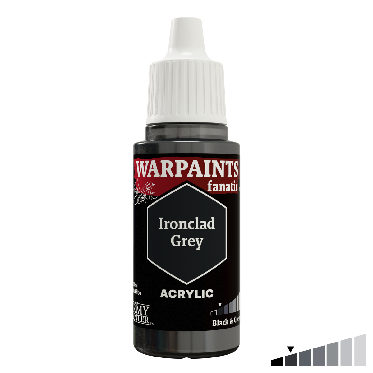 Army Painter Warpaints Fanatic Acrylic Ironclad Grey - 18ml