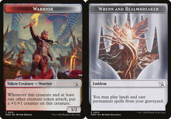 Warrior (0015) // Wrenn and Realmbreaker (0023) Double-Sided Token - Foil