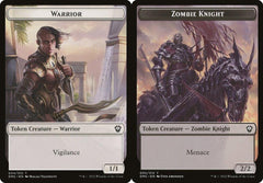Warrior (004) // Zombie Knight (005) Double-Sided Token