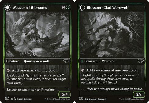 Weaver of Blossoms // Blossom-Clad Werewolf - Foil