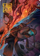 Weftstalker Ardent (20/54) Art Card (AEOE) - Gold-Stamped Signature
