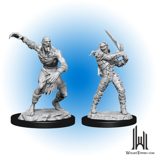 Unpainted Miniature - Dungeons & Dragons - Wight and Ghast