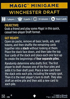 Magic Minigame: Winchester Draft (TTLR)