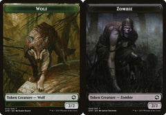Wolf (014) // Zombie (009) Double-Sided Token - Foil