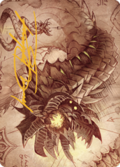 Wurmcoil Engine (81/81) Art Card (ABRO) - Gold-Stamped Signature