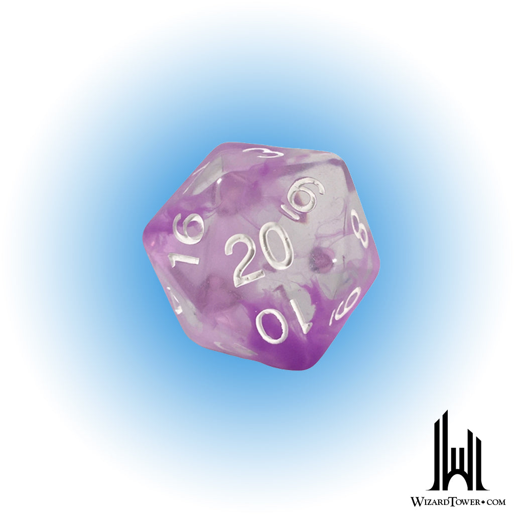Individual Dice - Diffusion Amethyst 30mm d20