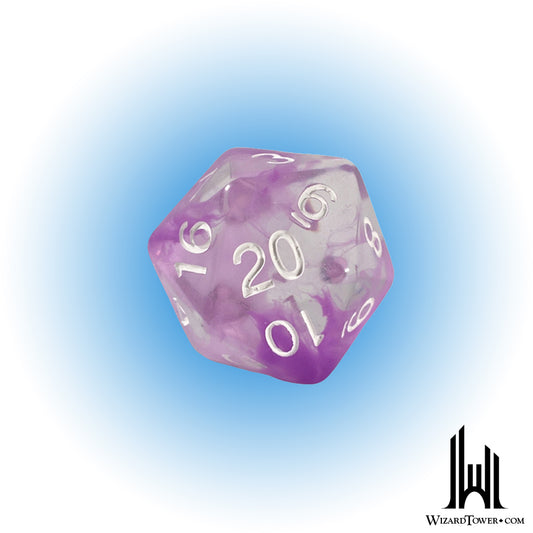 Individual Dice - Diffusion Amethyst 30mm d20