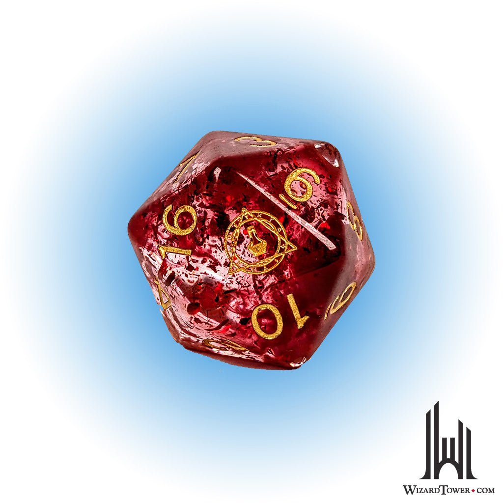 Individual Dice - Alchemist's Stone Symbol 30mm d20
