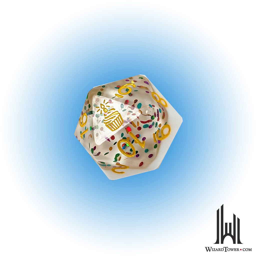 Individual Dice - Birthday Wishes Symbol 30mm d20